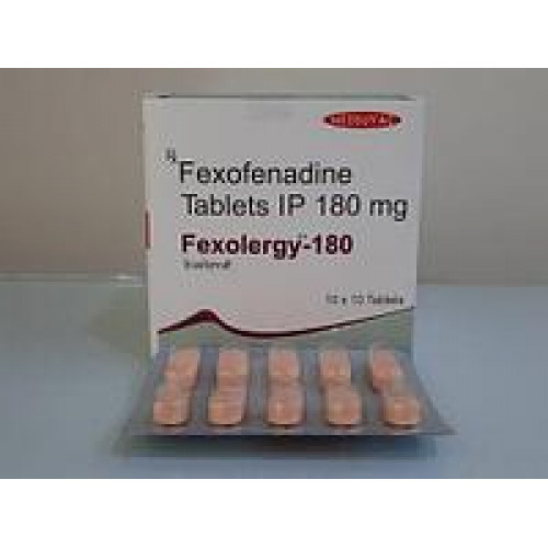 ФЕКСОФЕНАДИН (FEXOFENADINE) антиалергічну засіб.Tablets IP 180 mg Fexolergy-180 Індія