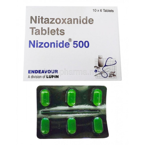 Нітазоксанід - Nitazoxanide 500 mg по 6 таблеток антипаразитарні препарат.