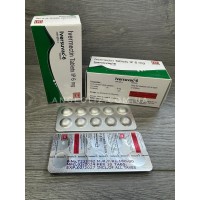 Ивермектин 6мг. таблетки -10 шт. оригинал Индия. Ivermectin 6 Mg USP для людей антипаразитарный препарат. 