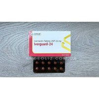 Івермектин в таблетках для людей 24 мг Iverguard-24, 1 пластинка (10 таб.)