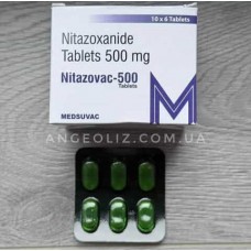Нітазоксанід 500 мг (Nitazovac-500), 6 таблеток, Індія