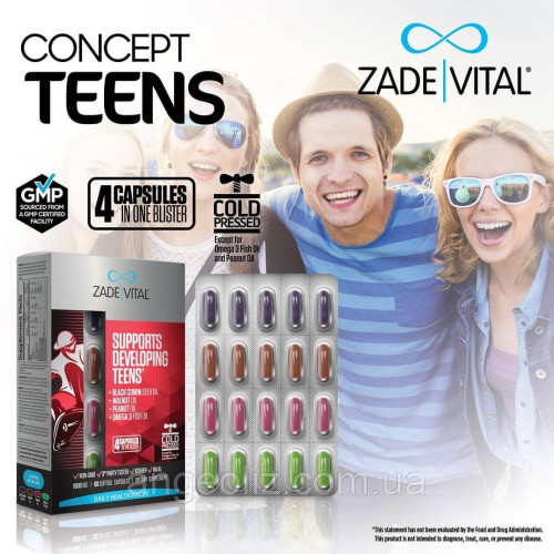 Вітаміни для розвитку і підтримки підлітків. Concept Developing Teens - Supports Developing Teens