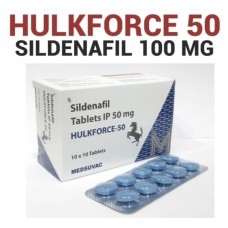 Силденафил 50 мг Hulkforce-50 Medsuvac, Индия — купить блистер 10 таб.