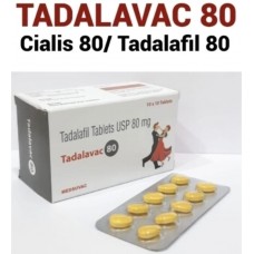 Тадалафил 80 мг Tadalavac 80 Medsuvac, Индия — купить блистер 10 таб.