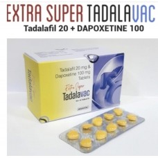 Тадалафіл + Дапоксетин Extra Super Tadalavac Medsuvac, Індія — купити блістер 10 таб.
